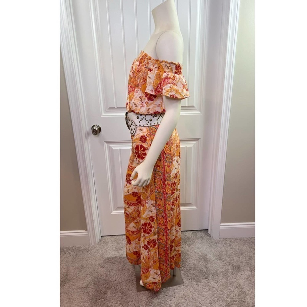 Free People Multi Colored Off Shoulder Jumpsuit - Picture 8 of 9
